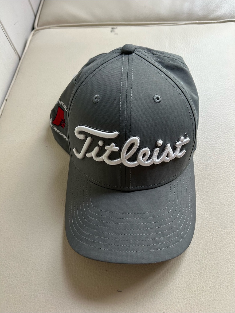 Titleist Gray/White Script Golf Cap